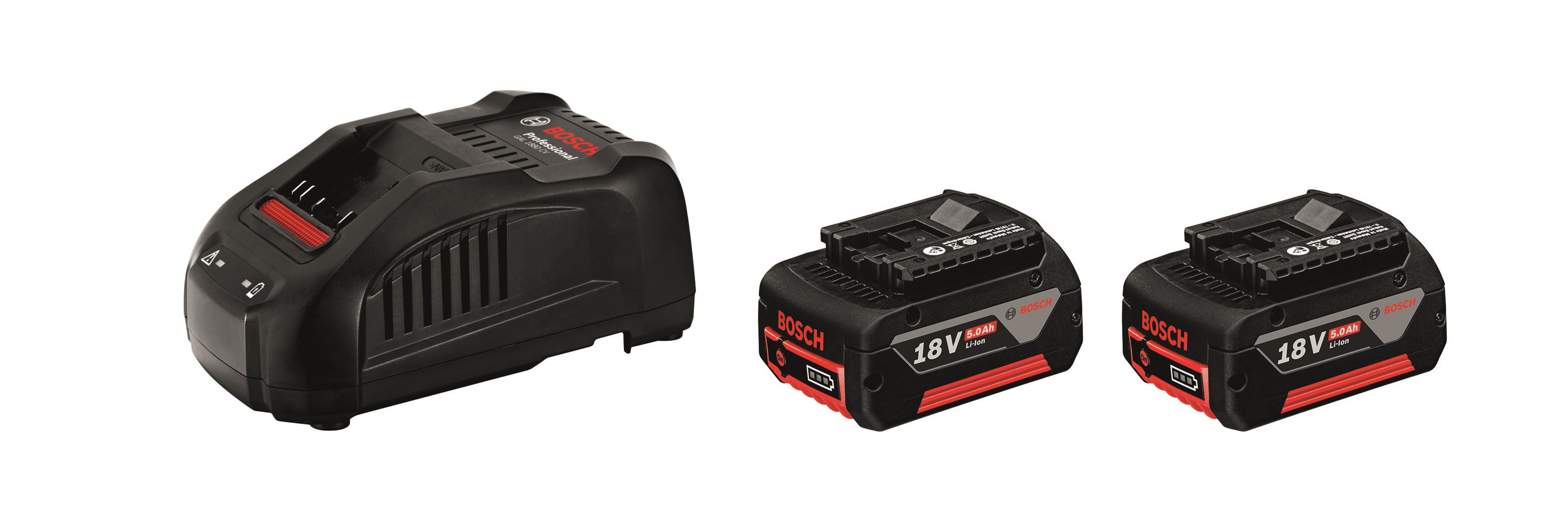 Bosch Professional Batterisæt 18 V-li 2x5ah M/lader Karton - Akkus Ladegeraete 1600a00b8j