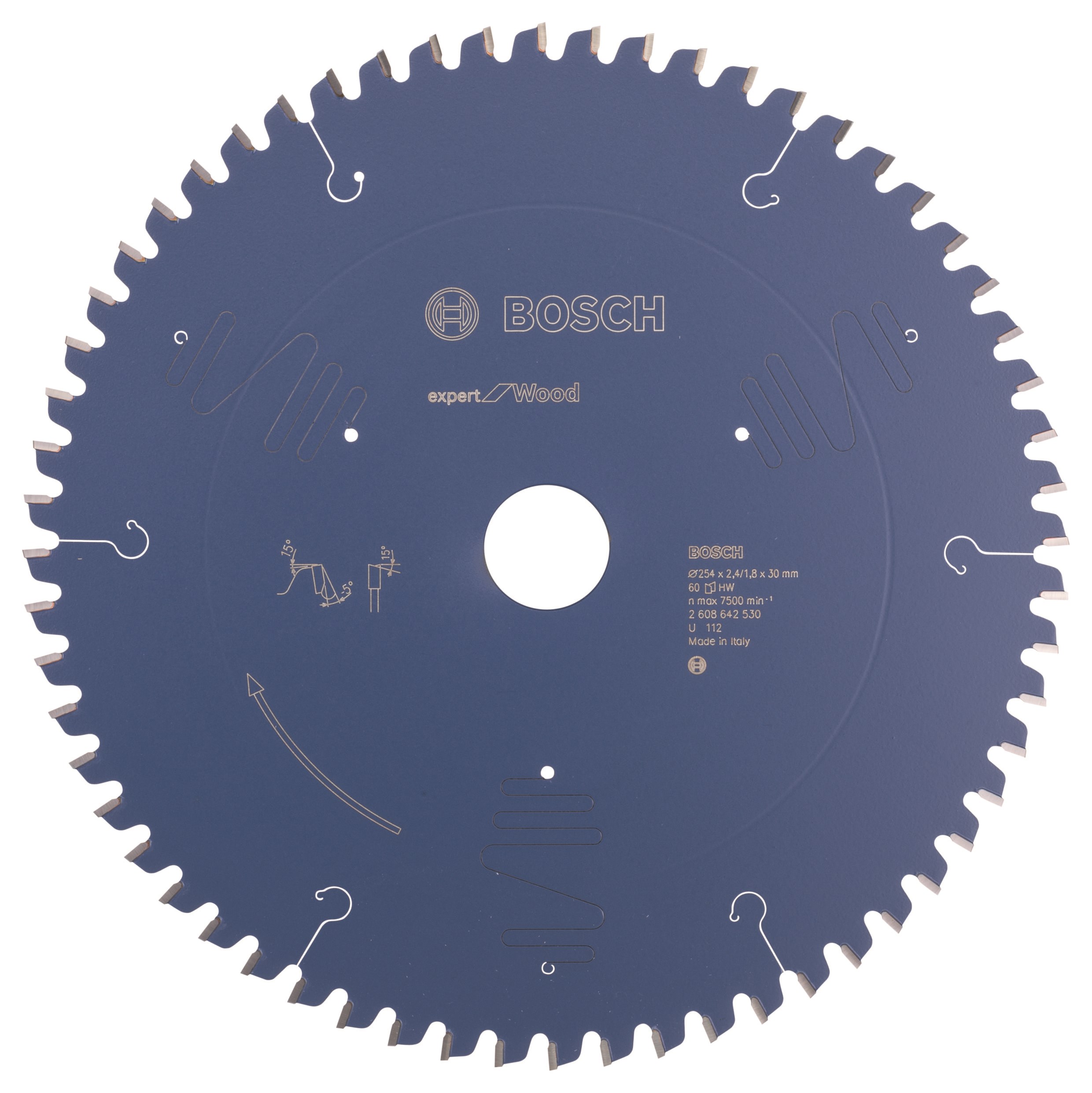 Bosch Rundsavkl 254x2.4x30mm 60t Exp Wood - Handkreissaege 2608642530