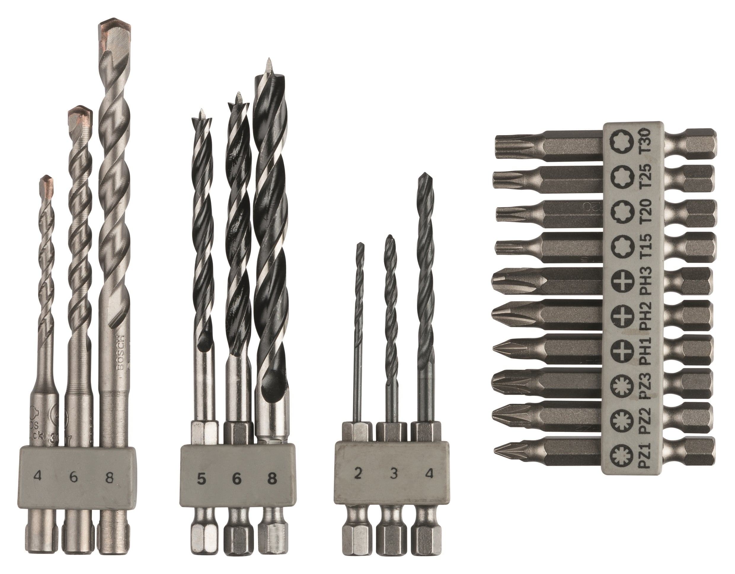 Bosch Bor/bitsæt Til Uneo 19 Dele - Bohrer Bits 2609256989