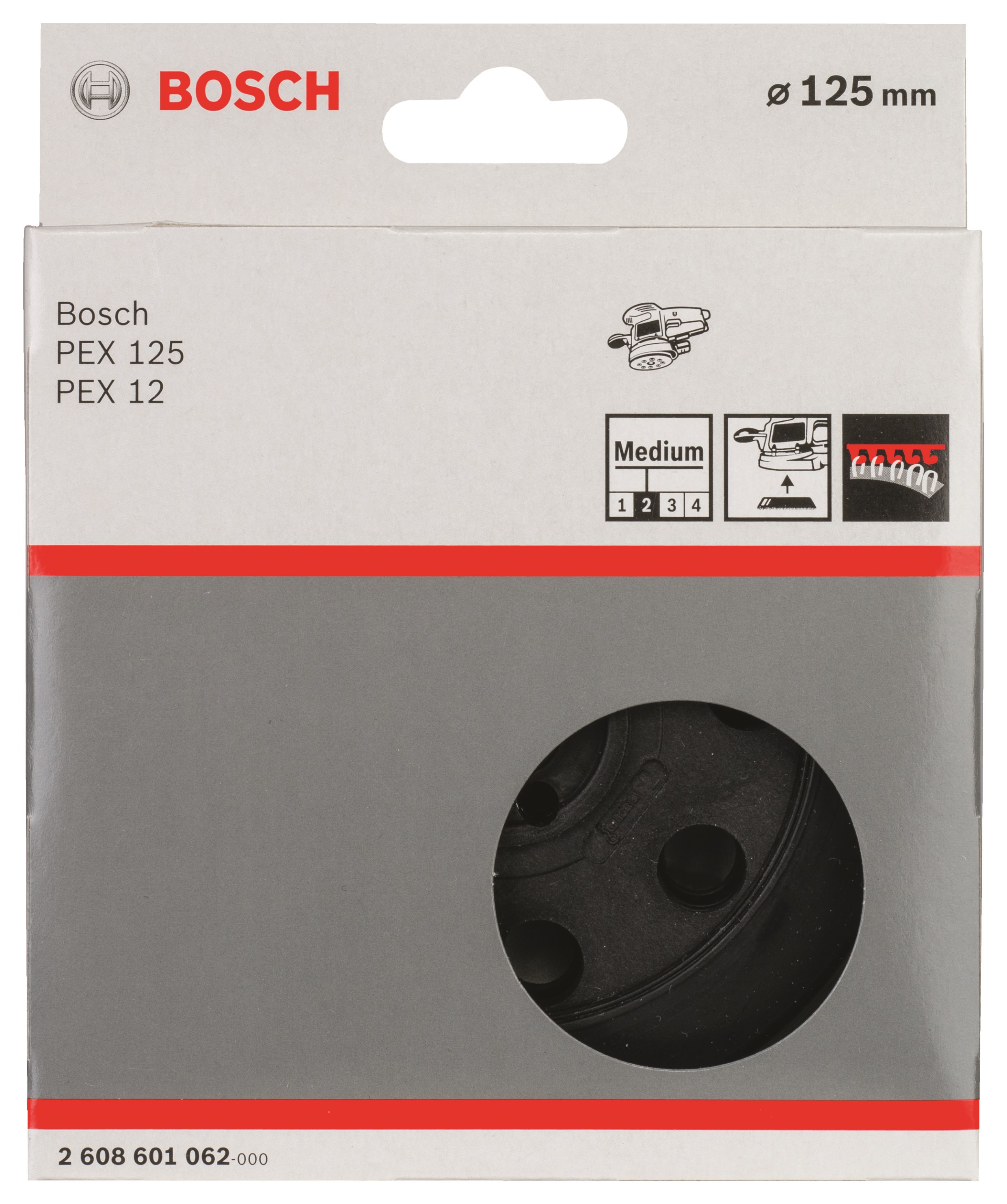 Bosch Gummibagskive Pex12 Standard - Schleifmaschine 2608601062
