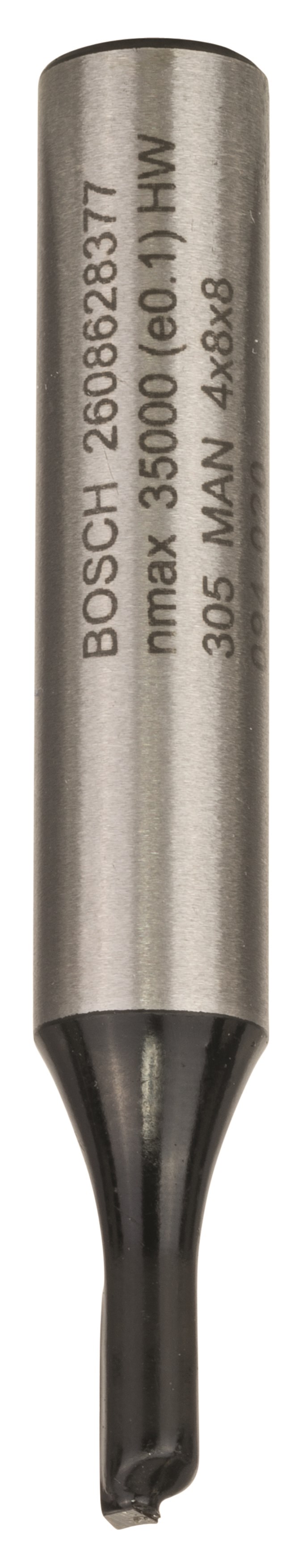 Bosch Fræser Not 1 Skær HM 4x8x8mm - Bohrer Bits 2608628377