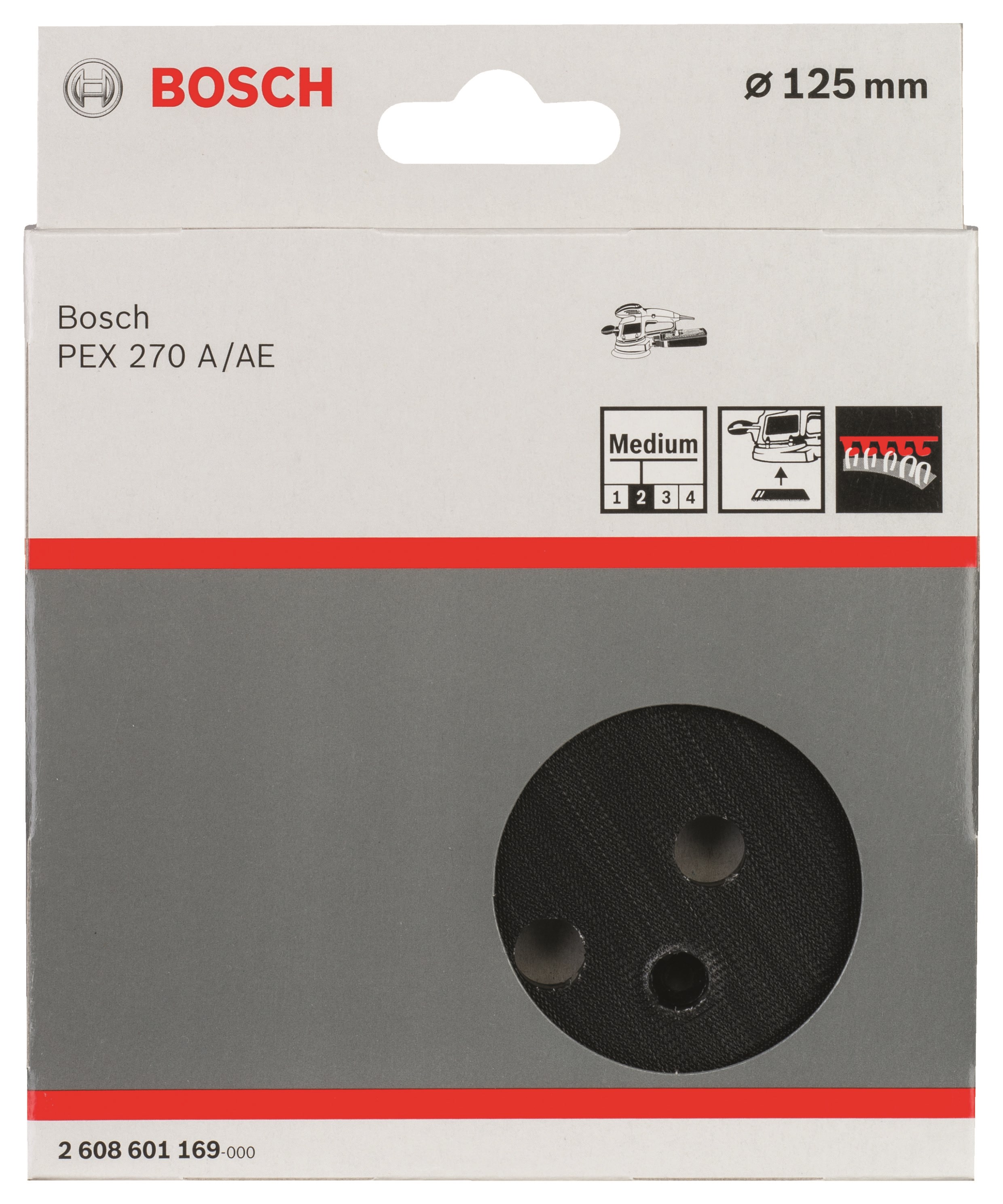 Bosch Gummislibetallerken Pex 270 - Schleifmaschine 2608601169