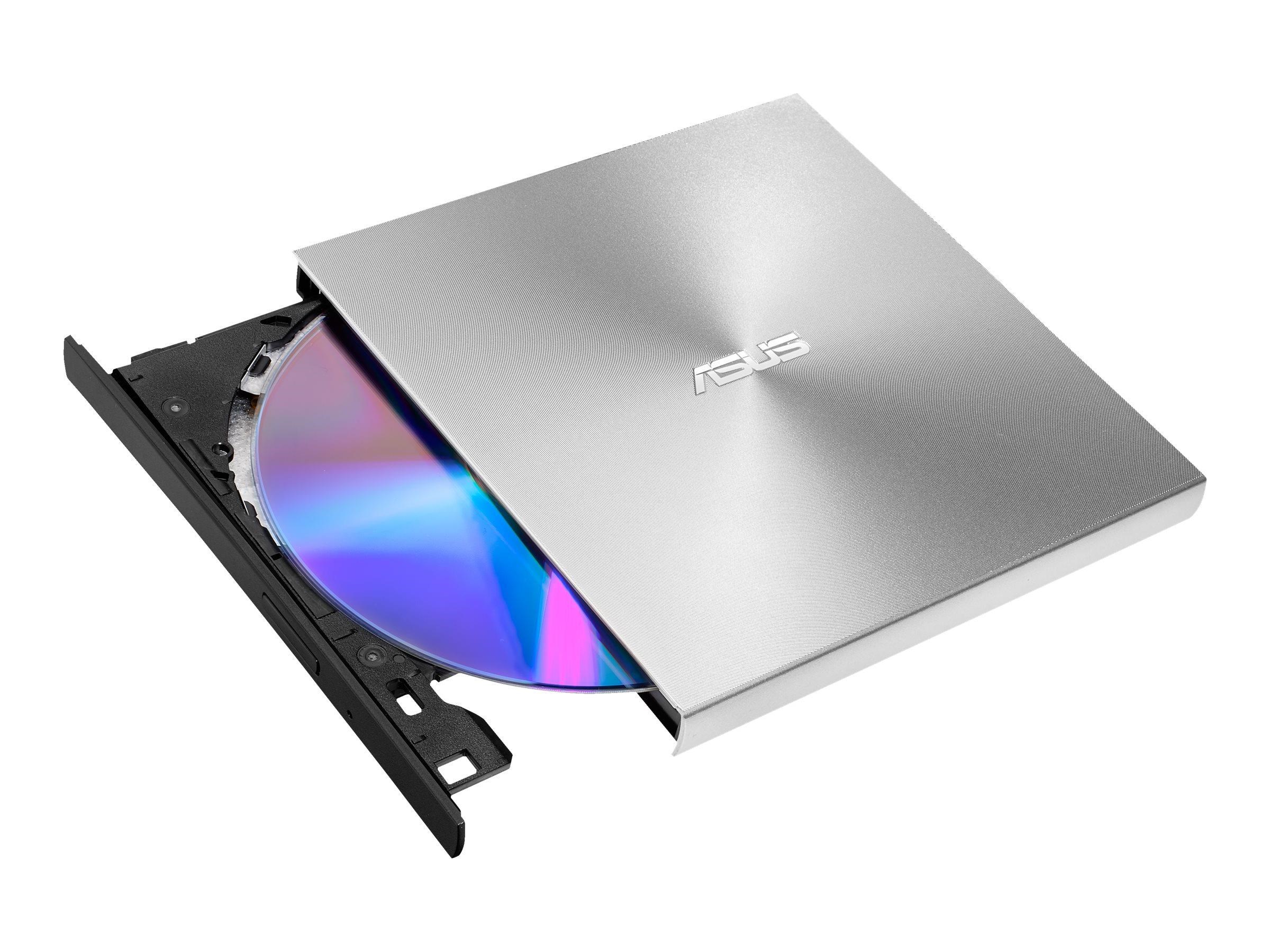 Asus Zendrive U9m - Silver - Cd-rom (Leser) - Usb 2.0 - Silber - Optisches Laufwerk Dvd BR Floppy