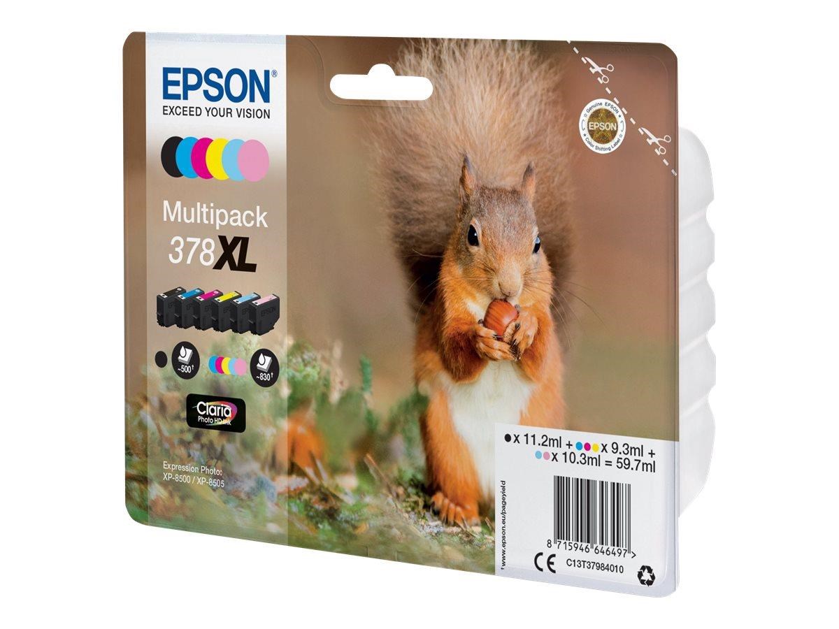 Epson 378xl Multipack - 6-pack Black - Black/yellow/cyan/magenta/light Magenta/light Cyan - Druckerzubehoer Tinte Toner C13t37984010