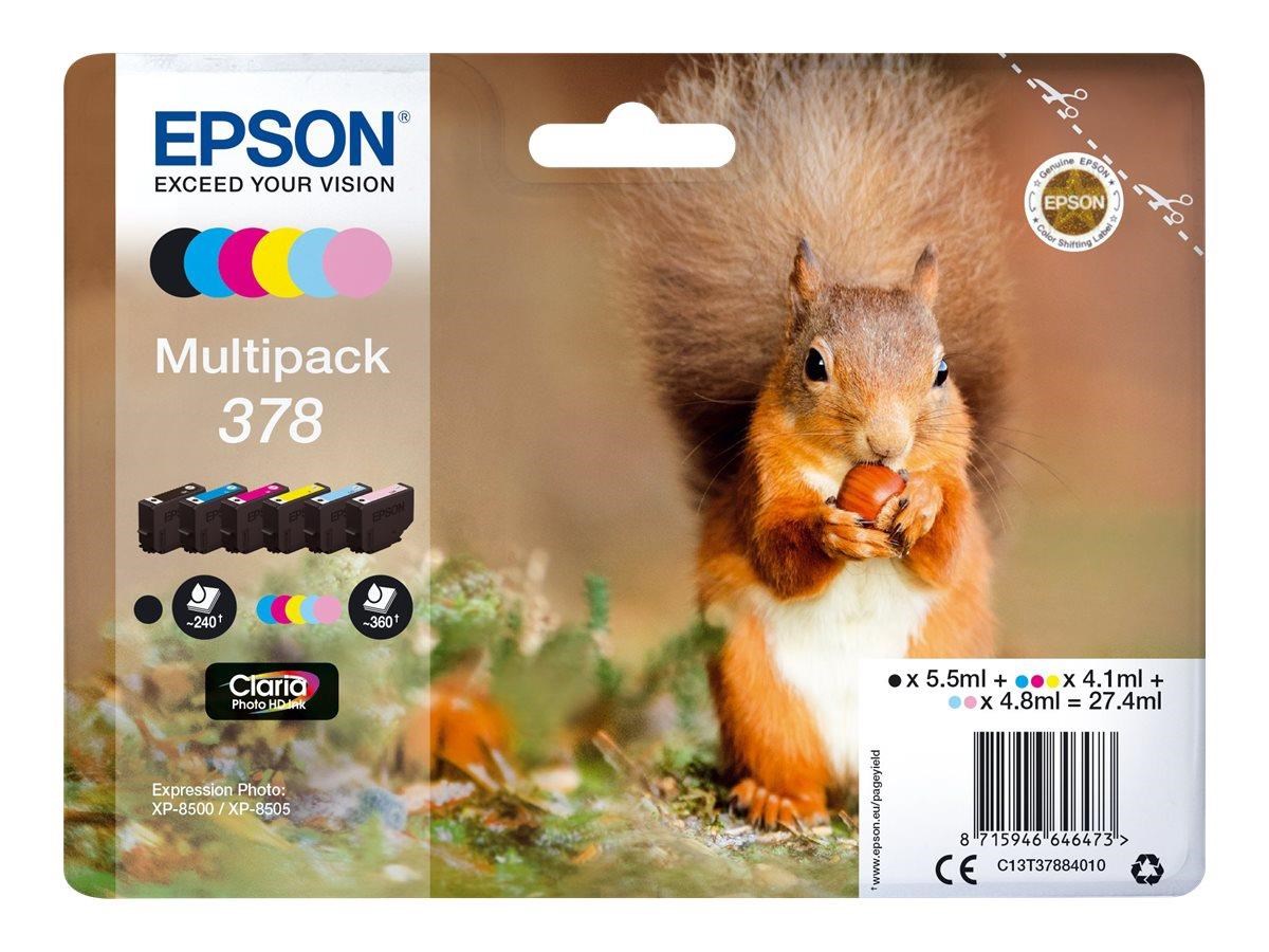 Epson 378 Multipack 6-pack (Black Yellow Cyan Magenta Light Magenta Light Cyan) - Druckerzubehoer Tinte Toner