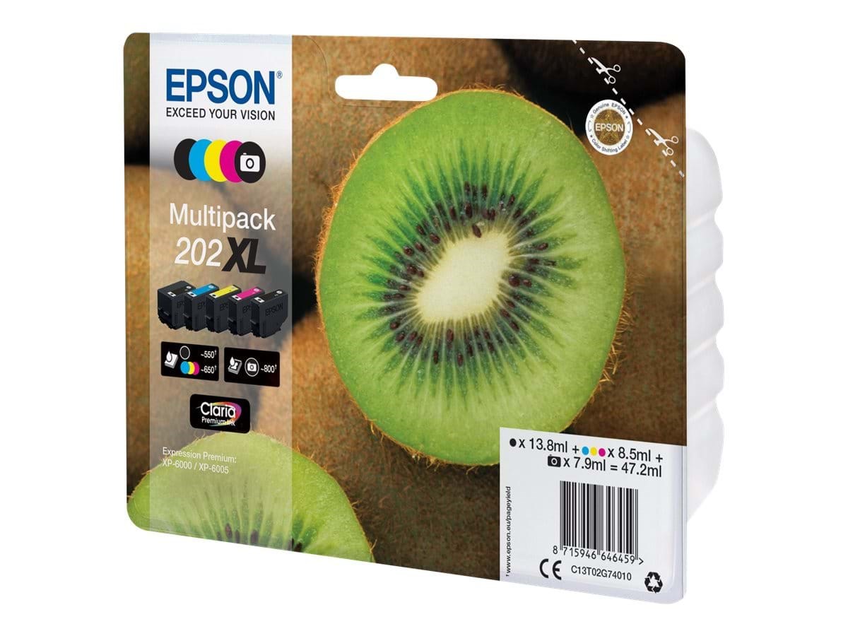 Epson Multipack 202xl - (Black Yellow Cyan Magenta Photo Black) Ink - Druckerzubehoer Tinte Toner