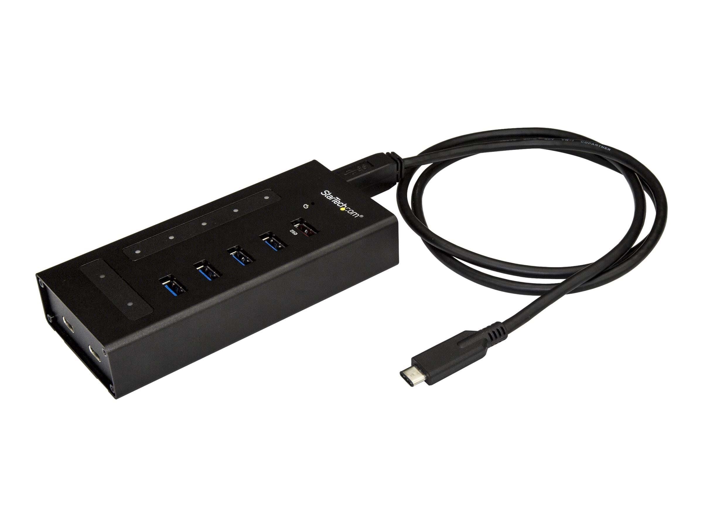 Usb-c Hub Metal 7 Port Usb-hubs - Usb 3.0 - 7 - Schwarz - Usb Hubs