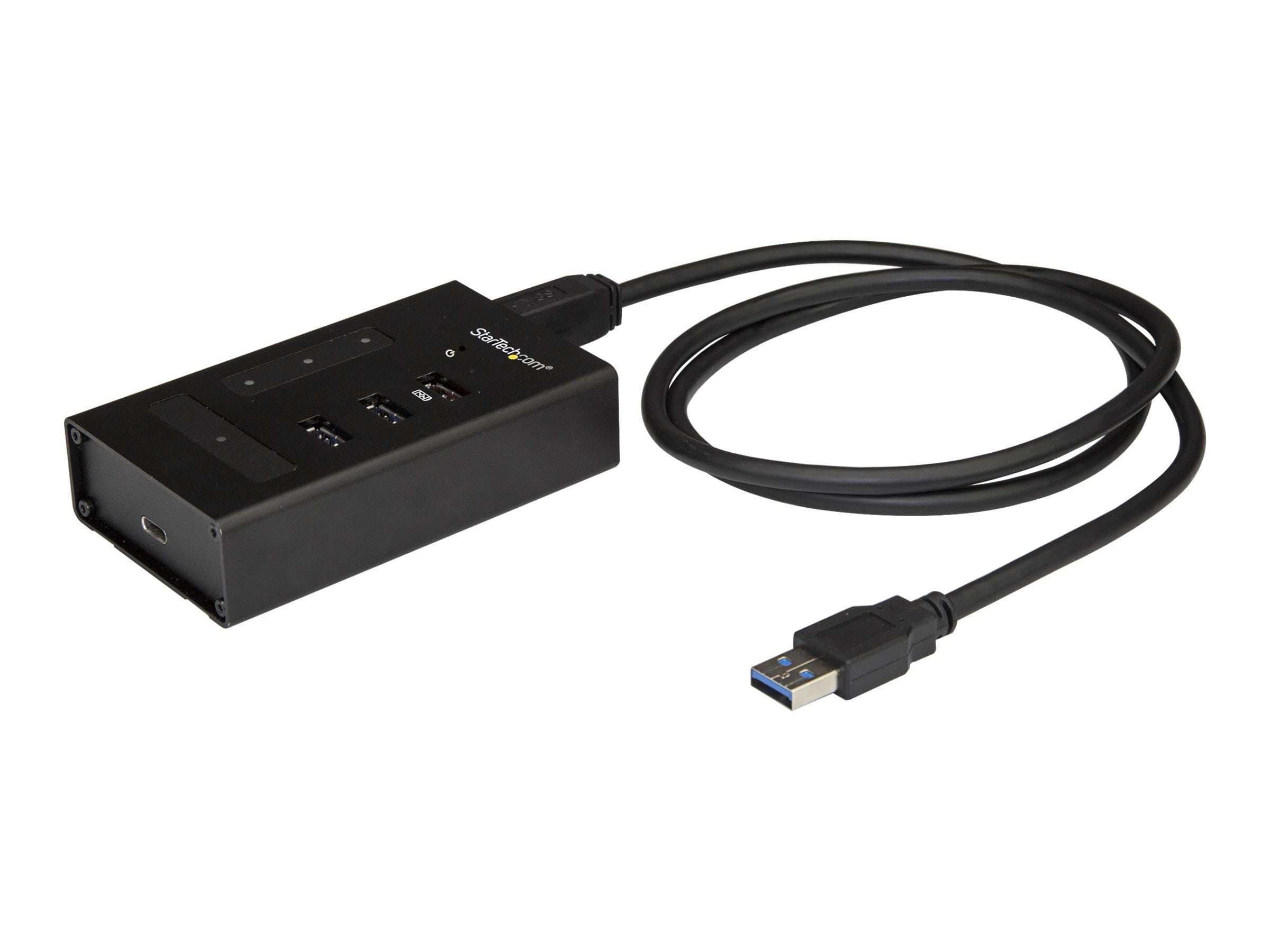 Usb Hub Metal 4 Port Usb-hubs - Usb 3.0 - 4 - Schwarz - Usb Hubs Hb30a3a1cst