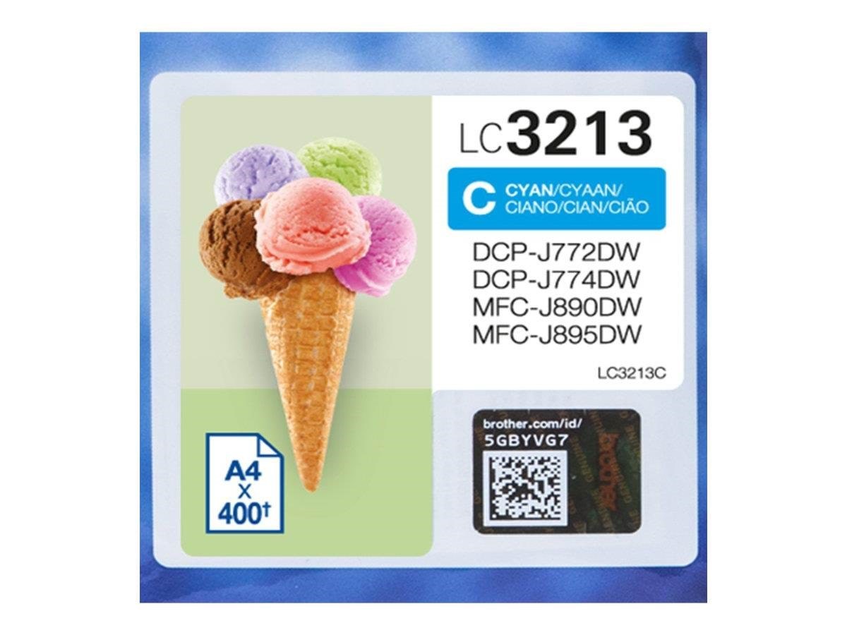Brother LC 3213c - High Yield - Cyan Ink - Druckerzubehoer Tinte Toner Lc3213c