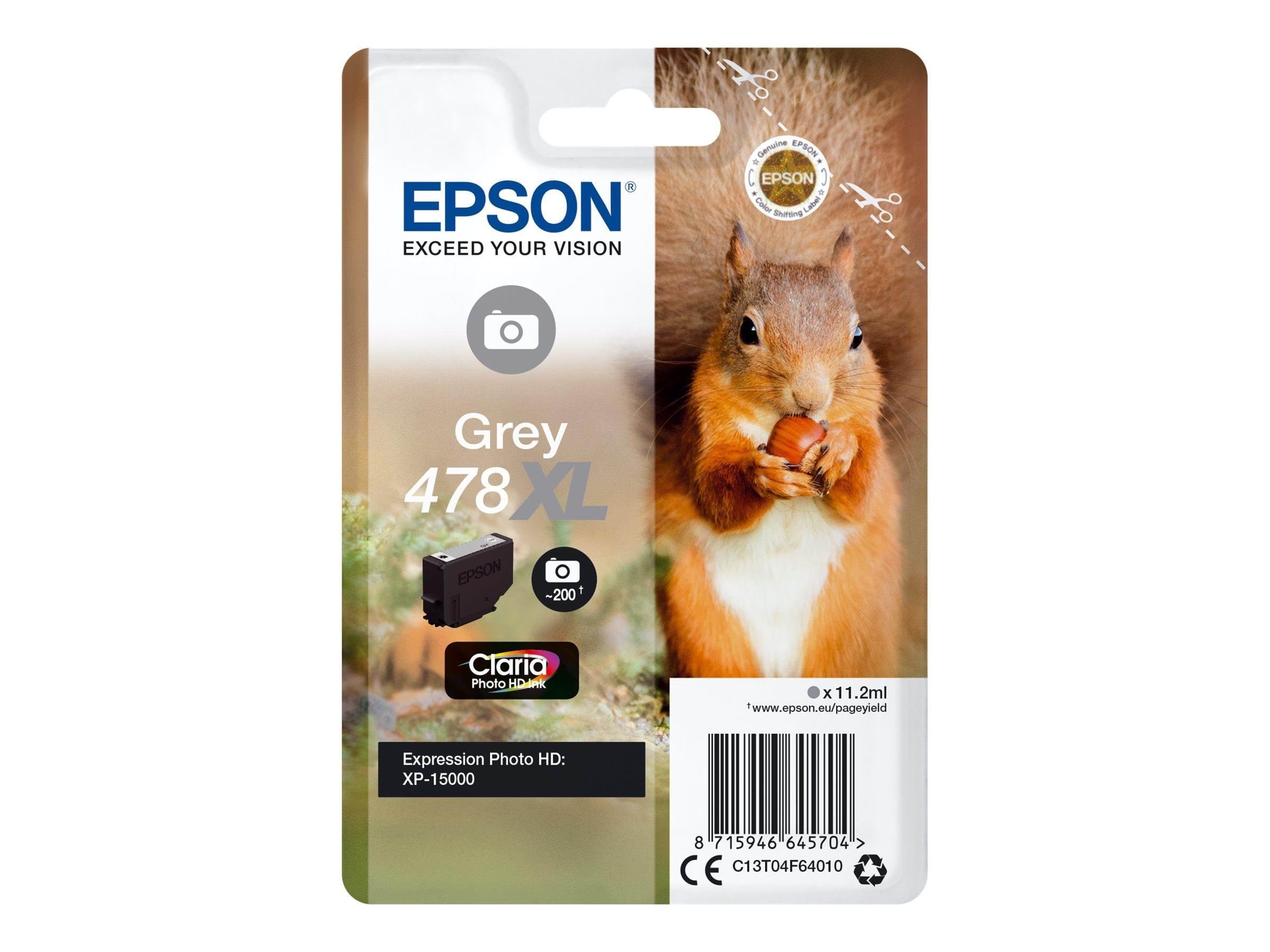 Epson 478xl - High Capacity - Grey Ink - Druckerzubehoer Tinte Toner