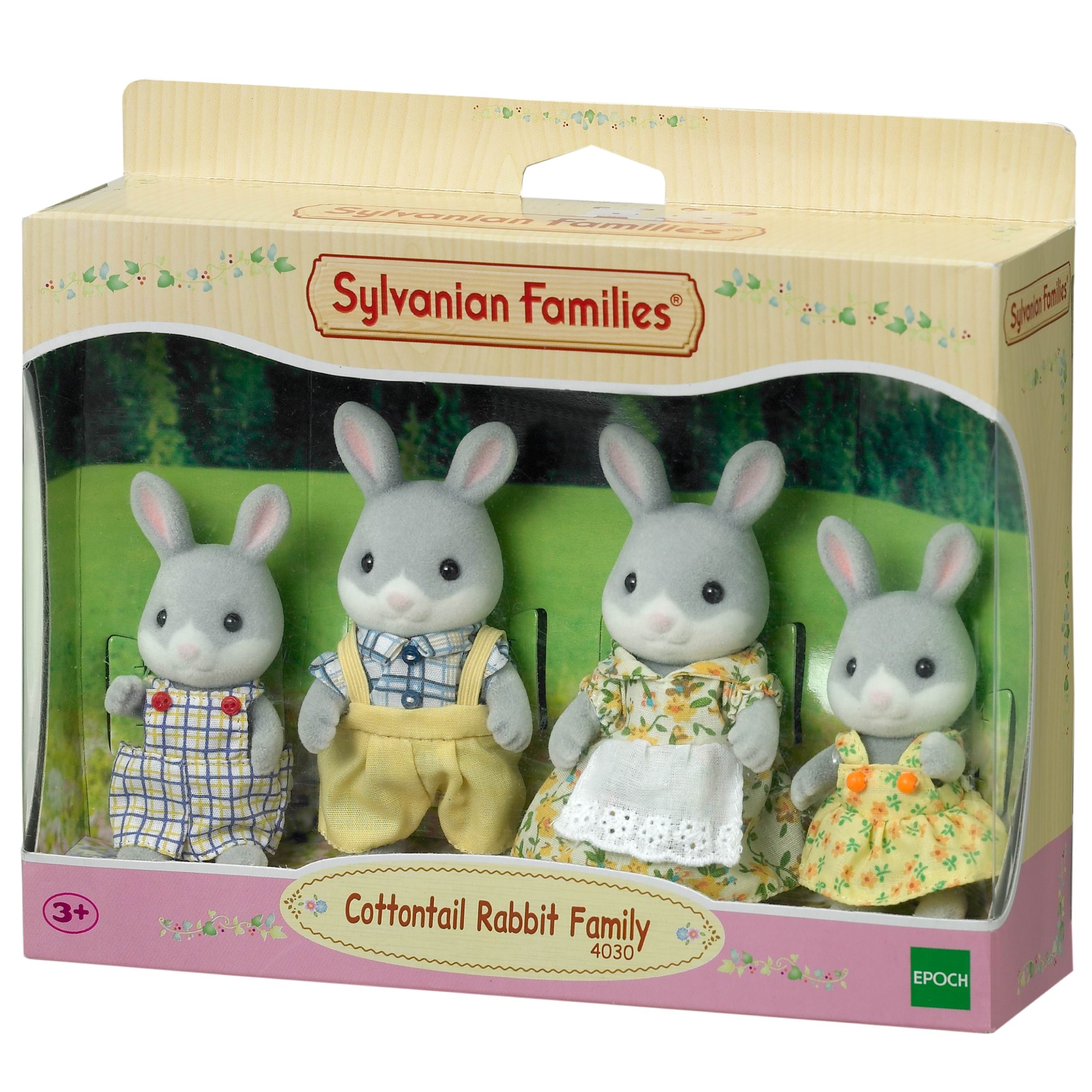 Sylvanian Families Cottontail Rabbit Family - Puppen Zubehoer 4030