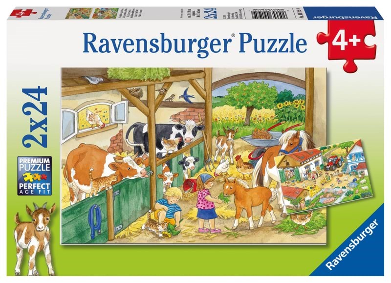 Ravensburger A Day at The Farm - 2x24p - Puzzle