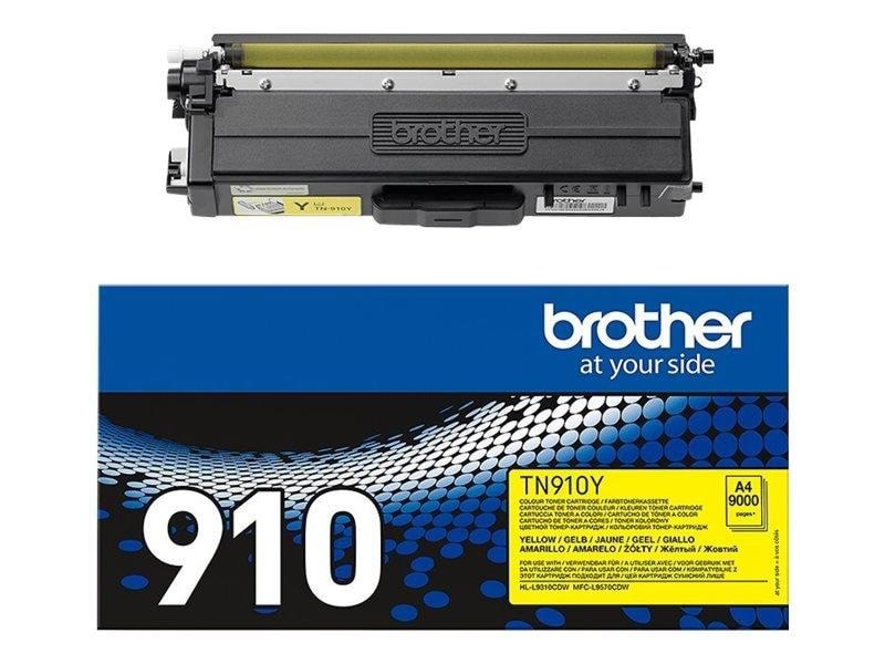Brother Tn910y / TN 910y High Capacity Yellow Toner - Druckerzubehoer Tinte Toner