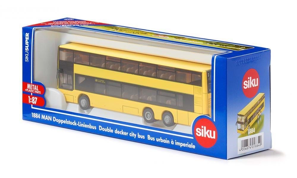 Siku 1:87 Man Double Decker City Bus - Spielzeugauto 1884