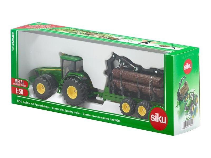 Siku Siku 1:50 Traktor Mit Forstanhänger - Spielzeugauto S-1954