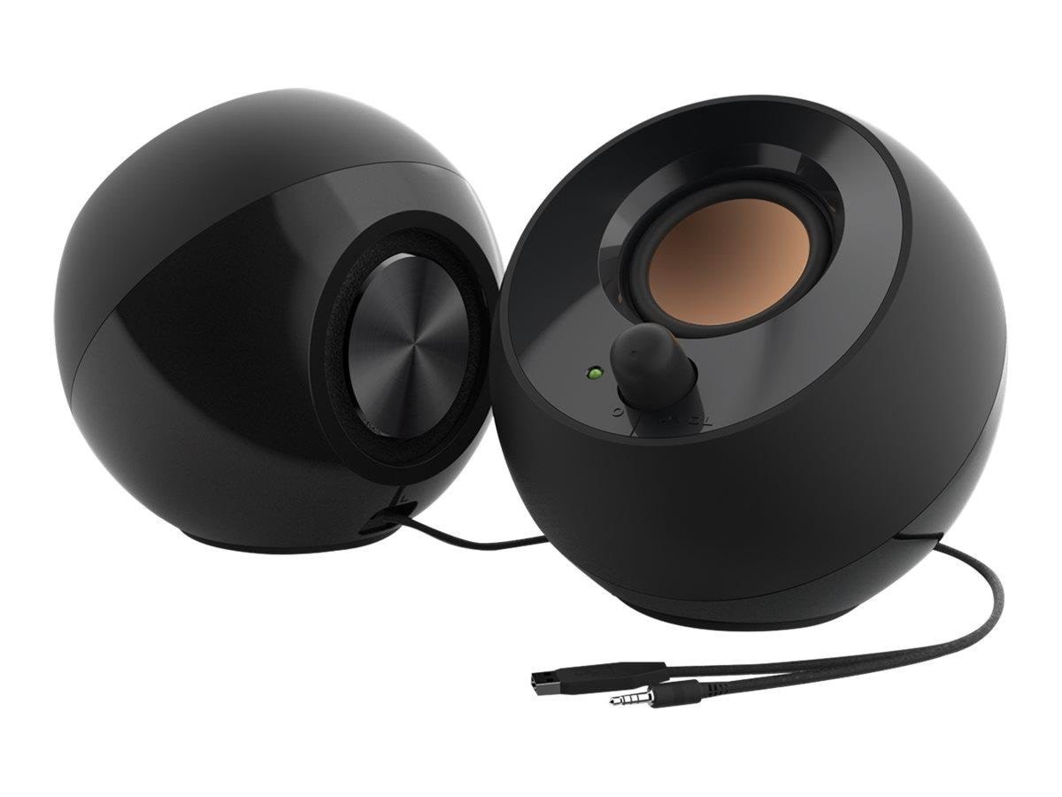 Creative Pebble - 2.0 Pc-lautsprecher - Schwarz - Lautsprecher Computer