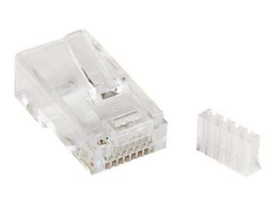 Cat 6 Rj45 Modular Plug For Solid Wire - Transparent - Transparent - Netzwerk Kabel Crj45c6sol50