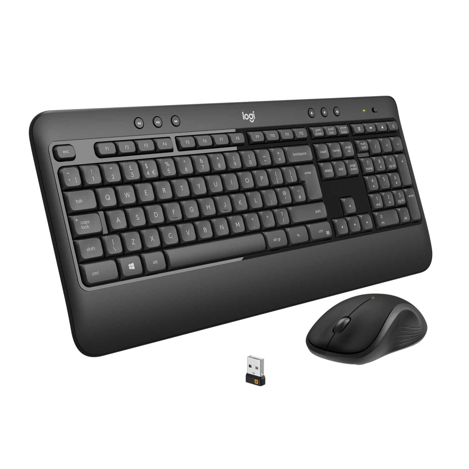 Logitech Mk540 Advanded Wireless Combo - US - Tastatur & Maus Set - Englisch (US) - Schwarz - Tastaturen