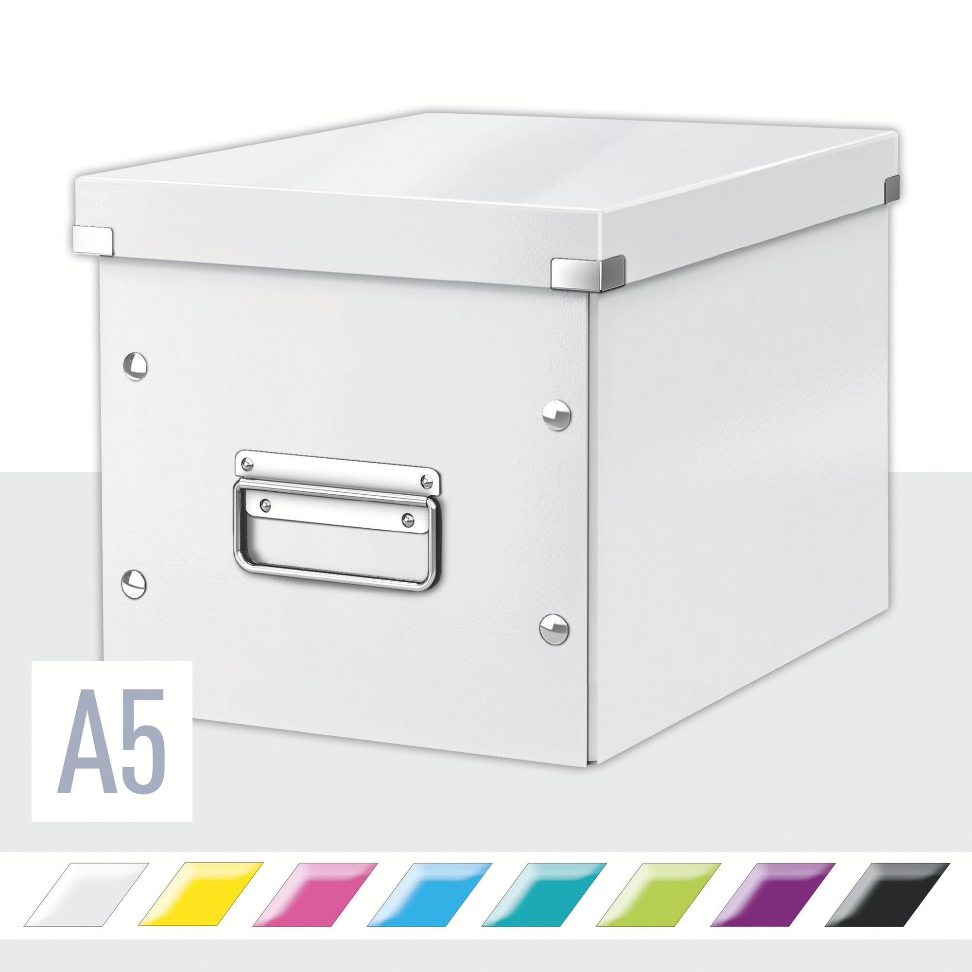Leitz Click & Store Wow Aufbewahrungs- Und Transportbox Cube Mittel Weiß - Archivierung Und Aufbewahrung