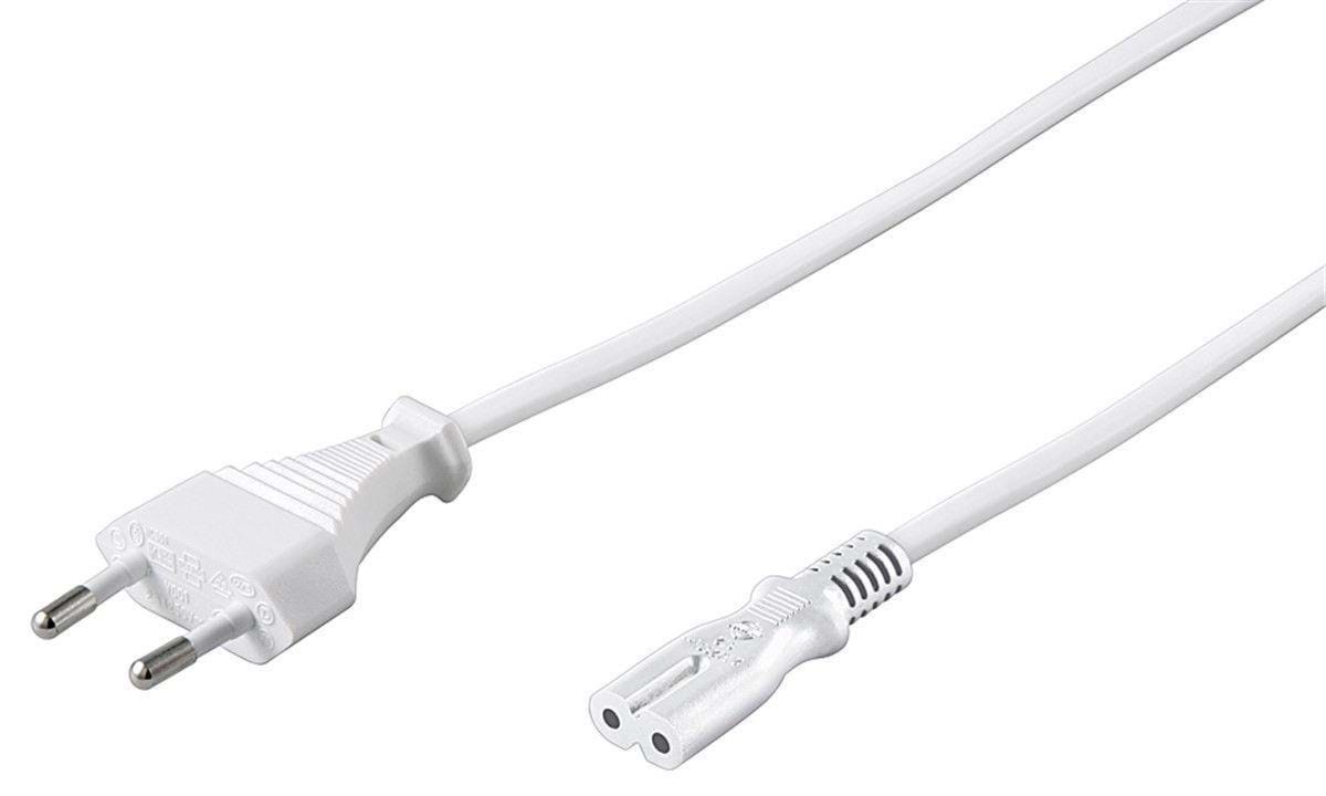 Pro Stromkabel C7 (2 Pins) - Weiß - 3m - Gerade - Stromkabel Extern 4040849939877