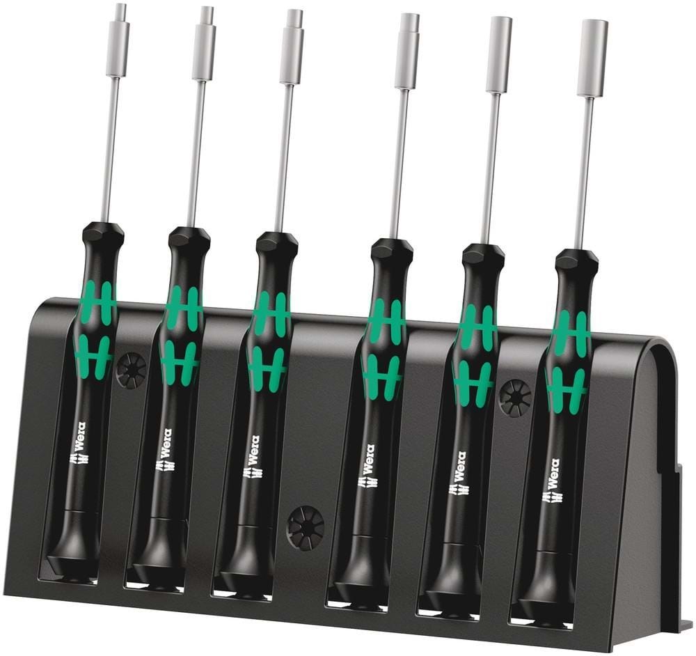 Wera 2069/6 Elektroniker-schraubendrehersatz + Rack, 6-teilig - Handwerkzeuge