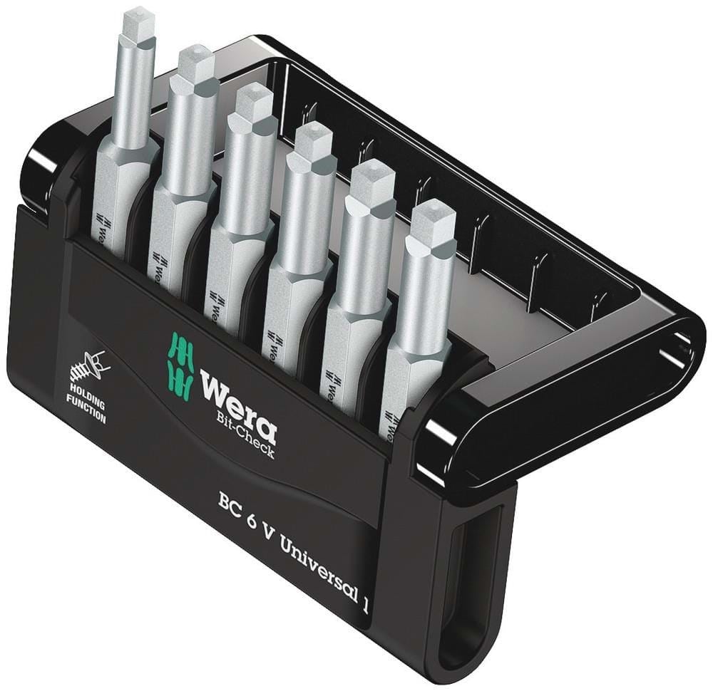 Wera Bit-sortiment, Bit-check 6 Universal 2, 6-teilig - Bohrer Bits