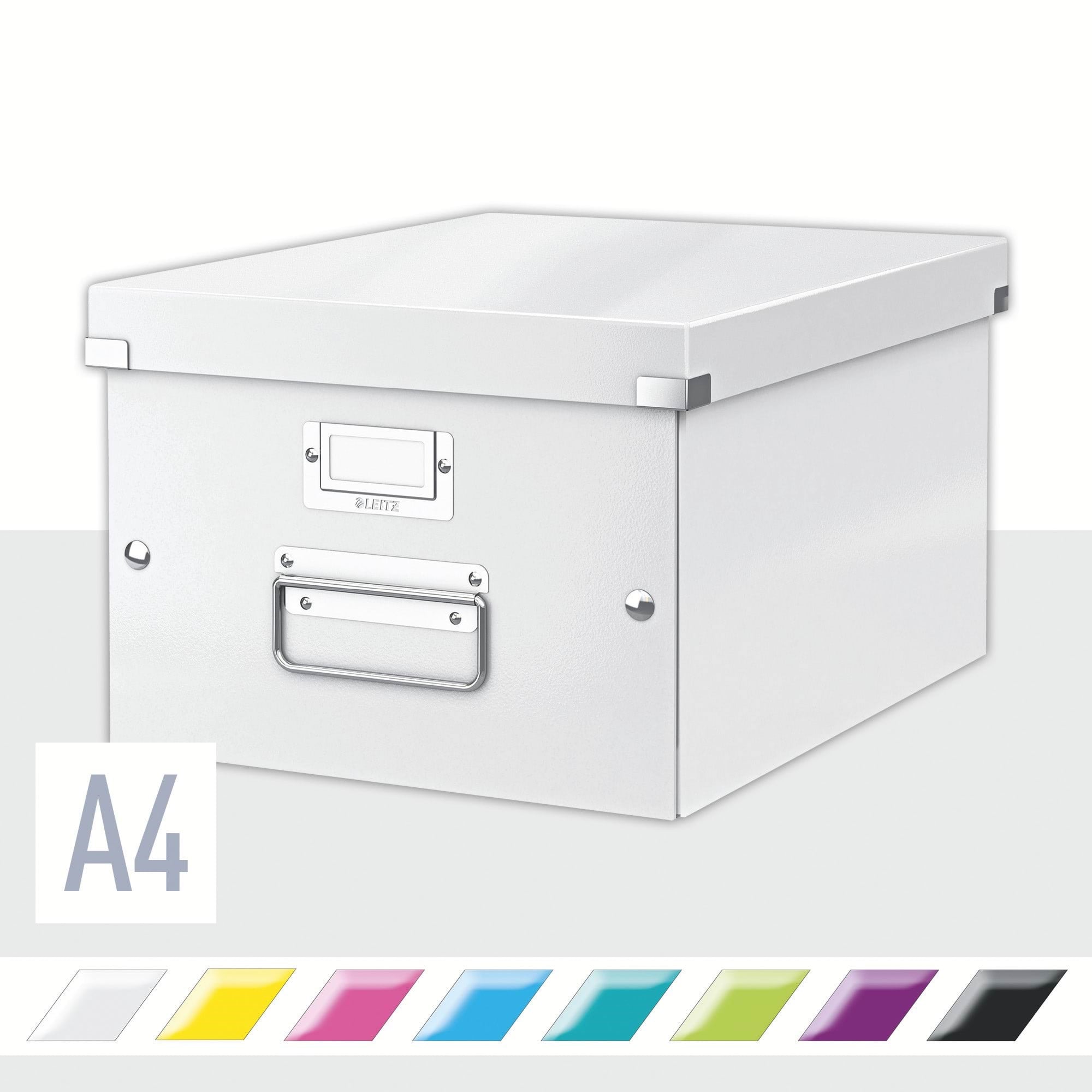 Leitz Click & Store Wow Aufbewahrungs- Und Transportbox Mittel (Für A4) Weiß - Archivierung Und Aufbewahrung