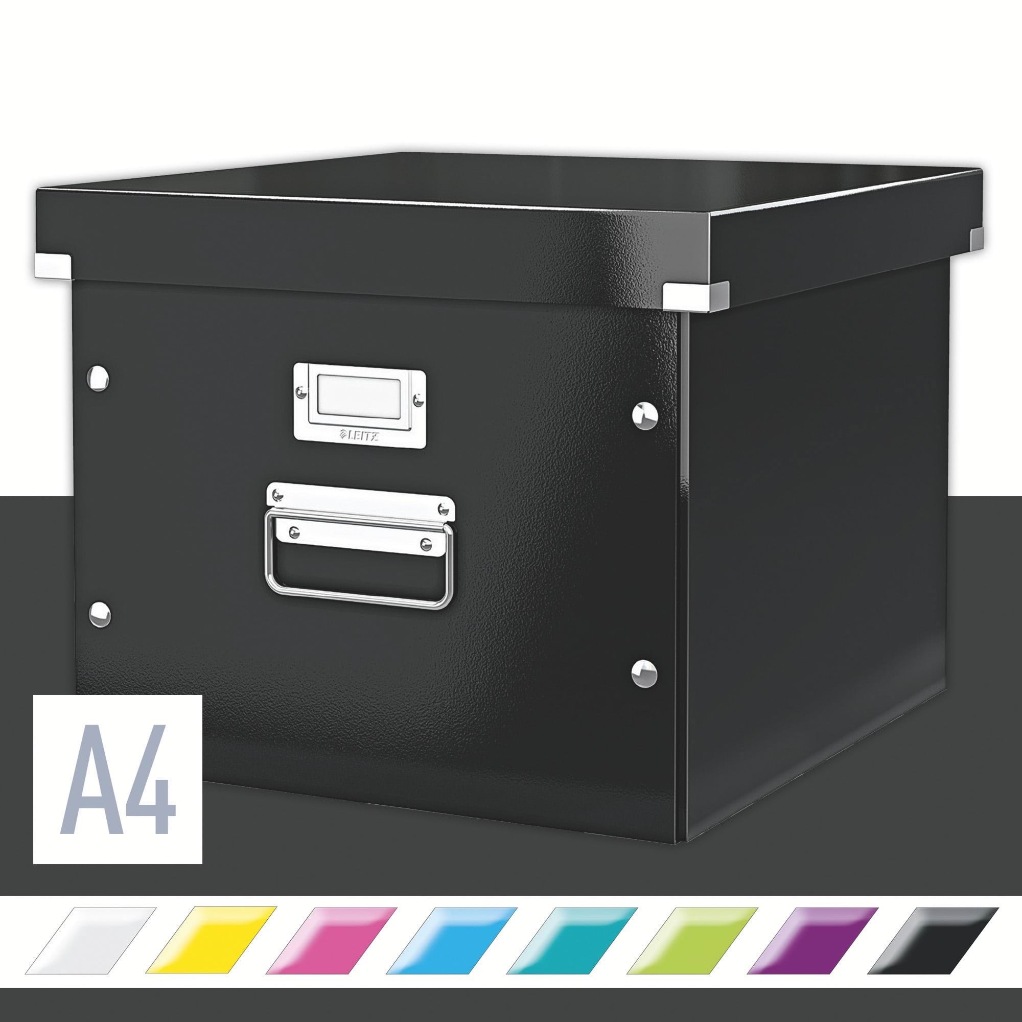 Leitz Click & Store Wow Ablage- Und Transportbox Für Hängeregistratur Schwarz - Archivierung Und Aufbewahrung