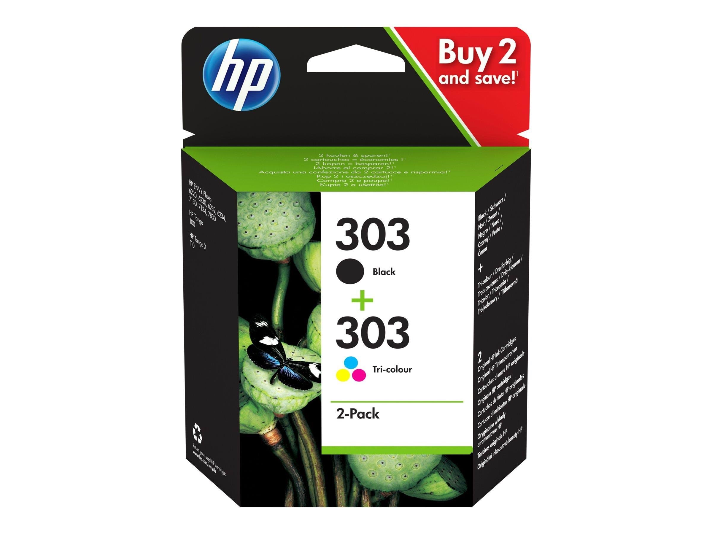HP 303 / 3ym92ae 2-pack Black And Color Ink - Druckerzubehoer Tinte Toner