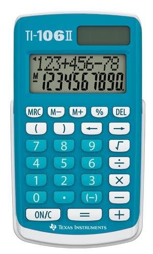 Texas Instruments Ti-106 II - Solar & Battery - 2-line Lcd - 10 Digits - Taschenrechner