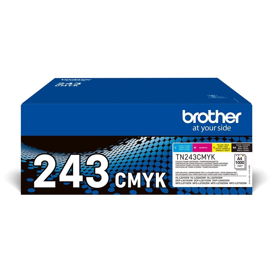 Brother Tn243cmyk / TN 243cmyk Value Pack 4-pack - Druckerzubehoer Tinte Toner Cyan