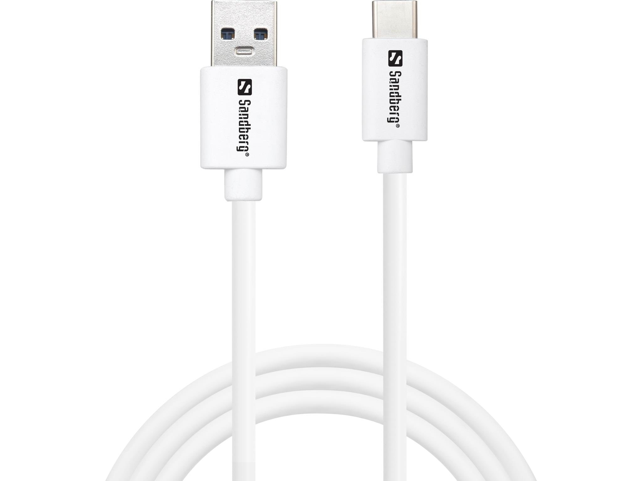 Sandberg Usb-c to Usb-a - 1m - Usb Kabel Weiß 136-15