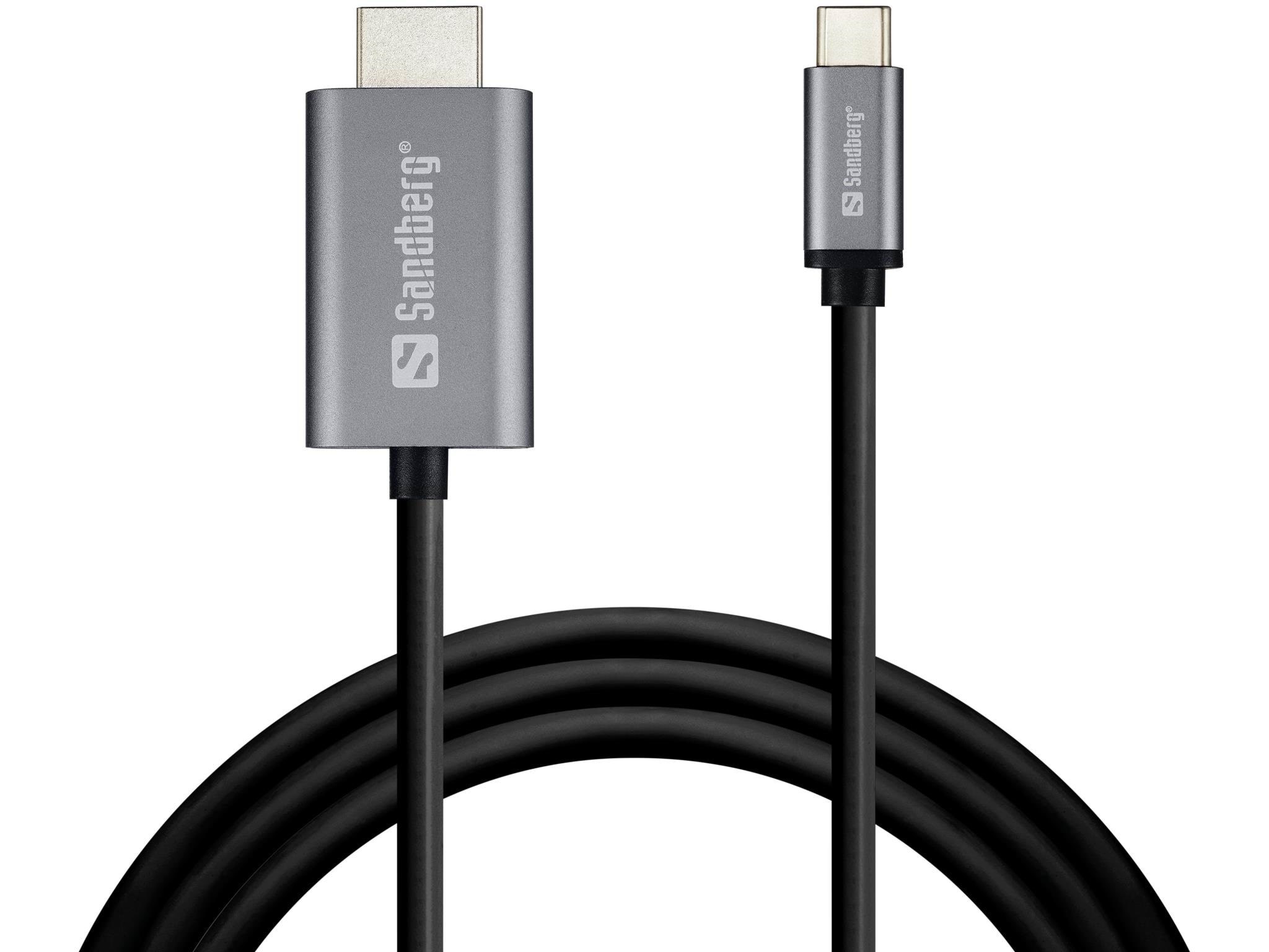 Sandberg Usb-c to Hdmi - 2m - Display Kabel Schwarz 136-21