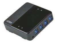 Aten Usb 4-port Usb 3.0 Peripheral Sharing Device Usb-hubs - 4 - Grau - Usb Hubs