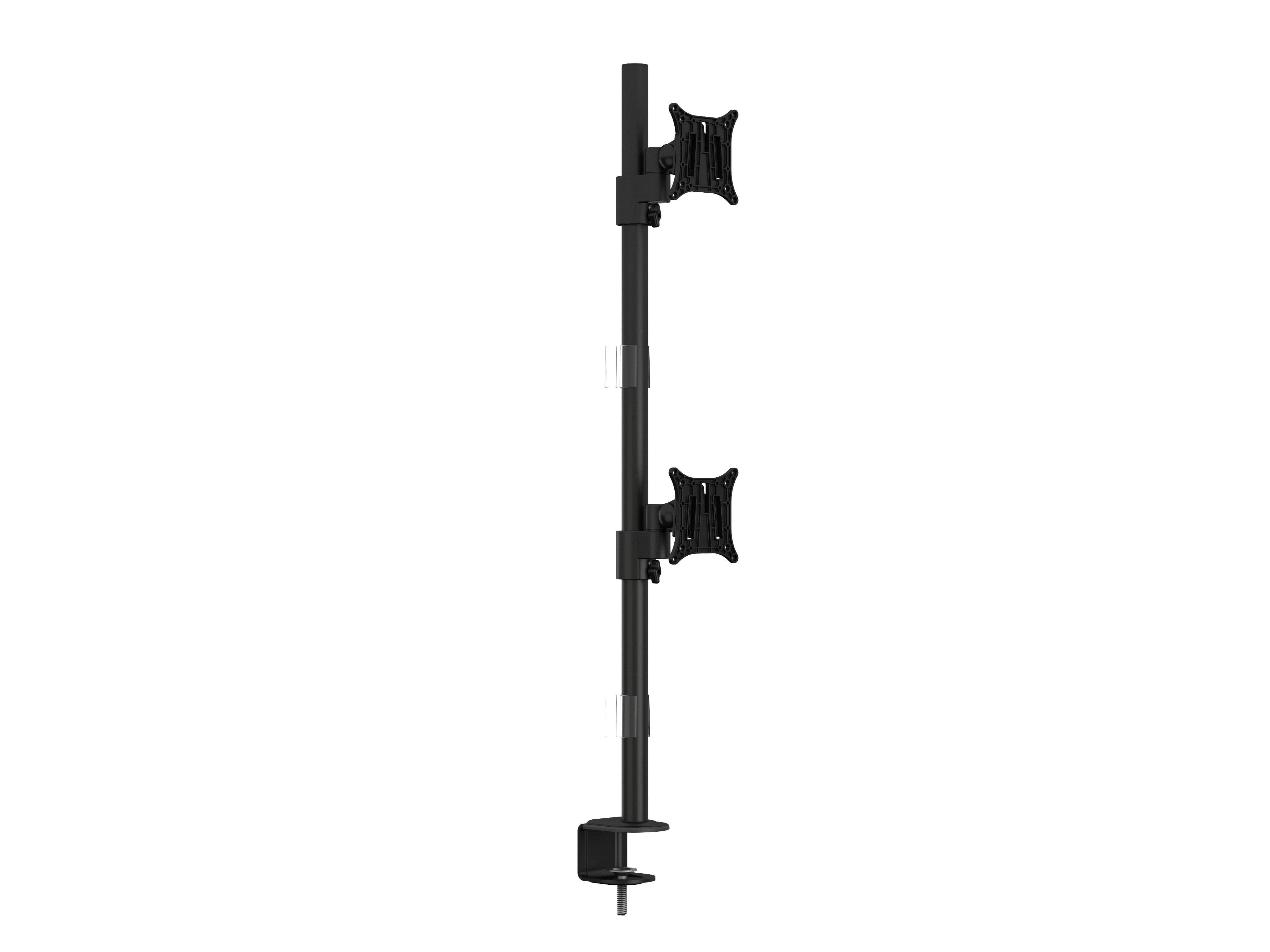 Multibrackets M Vesa Deskmount Officeline Dual Vertical Black - Monitorhalterung