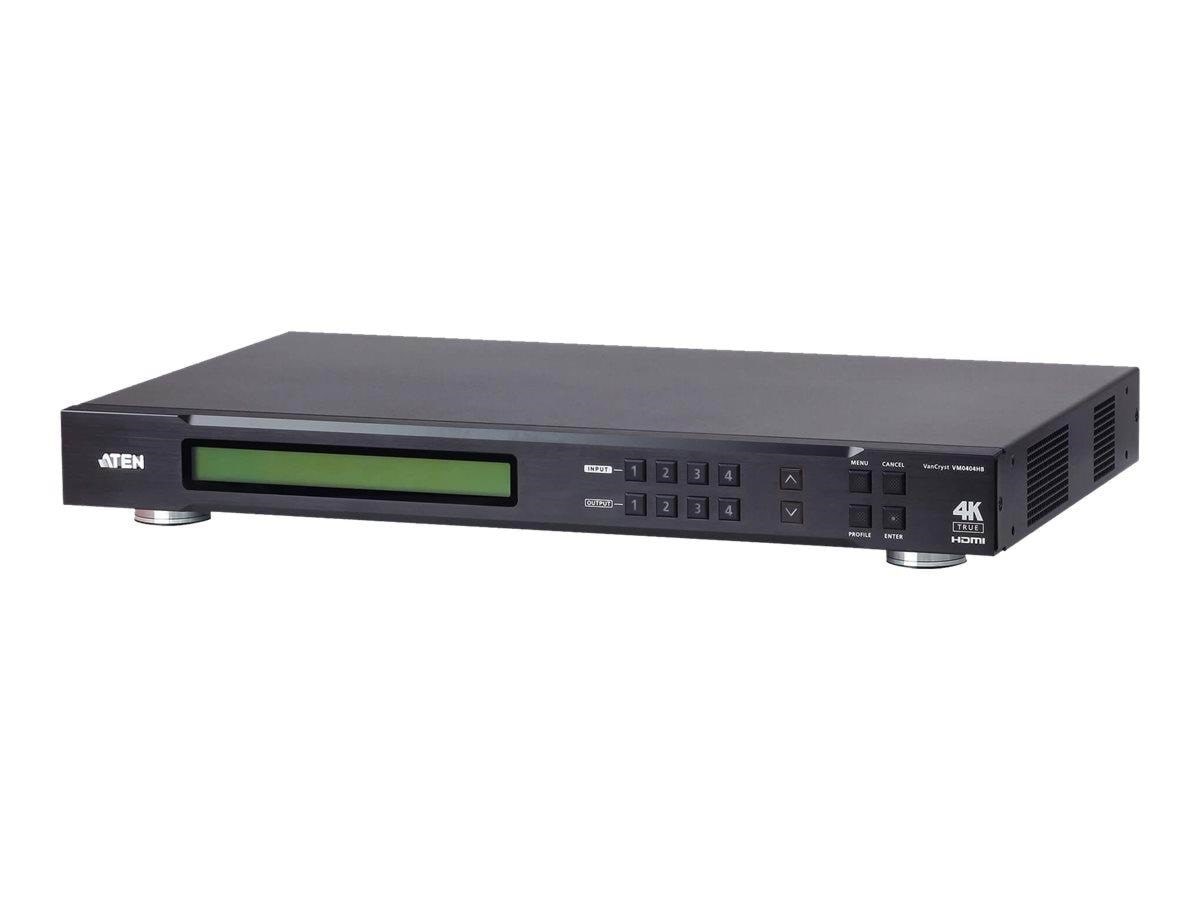 Aten Vancryst Vm0404hb 4 x 4 True 4K Hdmi Matrix Switch - Video Audio Switcher Vm0404hb-at-g