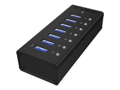 Icy Box Ib-ac618 Usb-hubs - Usb 3.2 - 7 - Schwarz - Usb Hubs