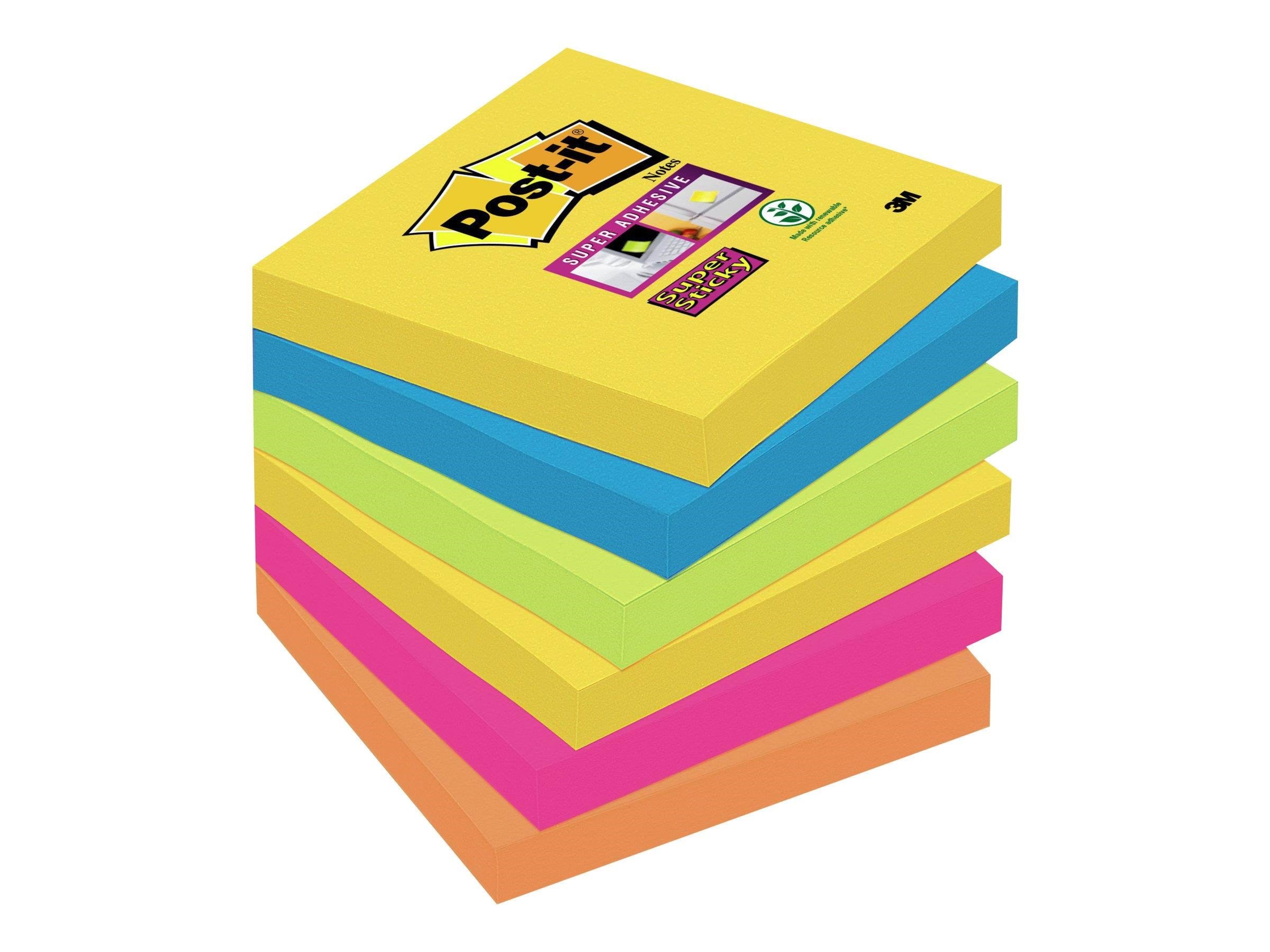 3M Post-it Super Sticky Rio de Janeiro 654-6ss-rio-eu - Schreibtischzubehoer 6545ssri