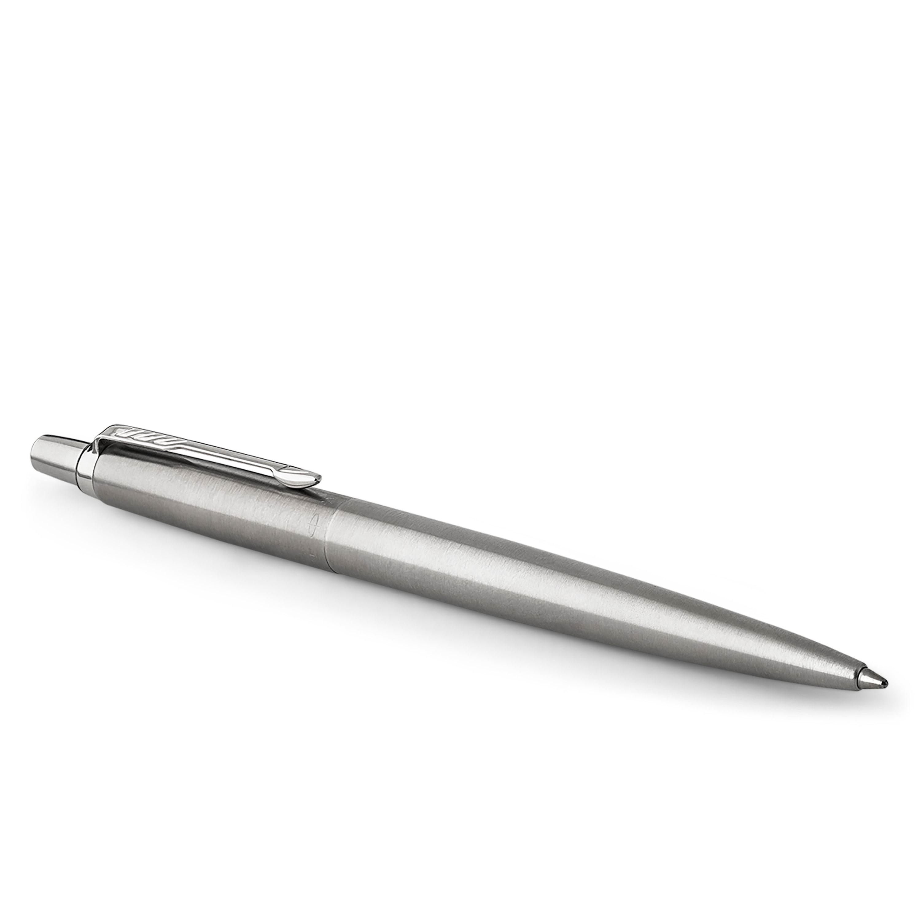 Parker Jotter Kugelschreiber | Edelstahl Mit Chromzierteilen | Mittlere Spitze | Blaue Tinte | Geschenkbox - Utensilien Zum Schreiben Und Zeichnen