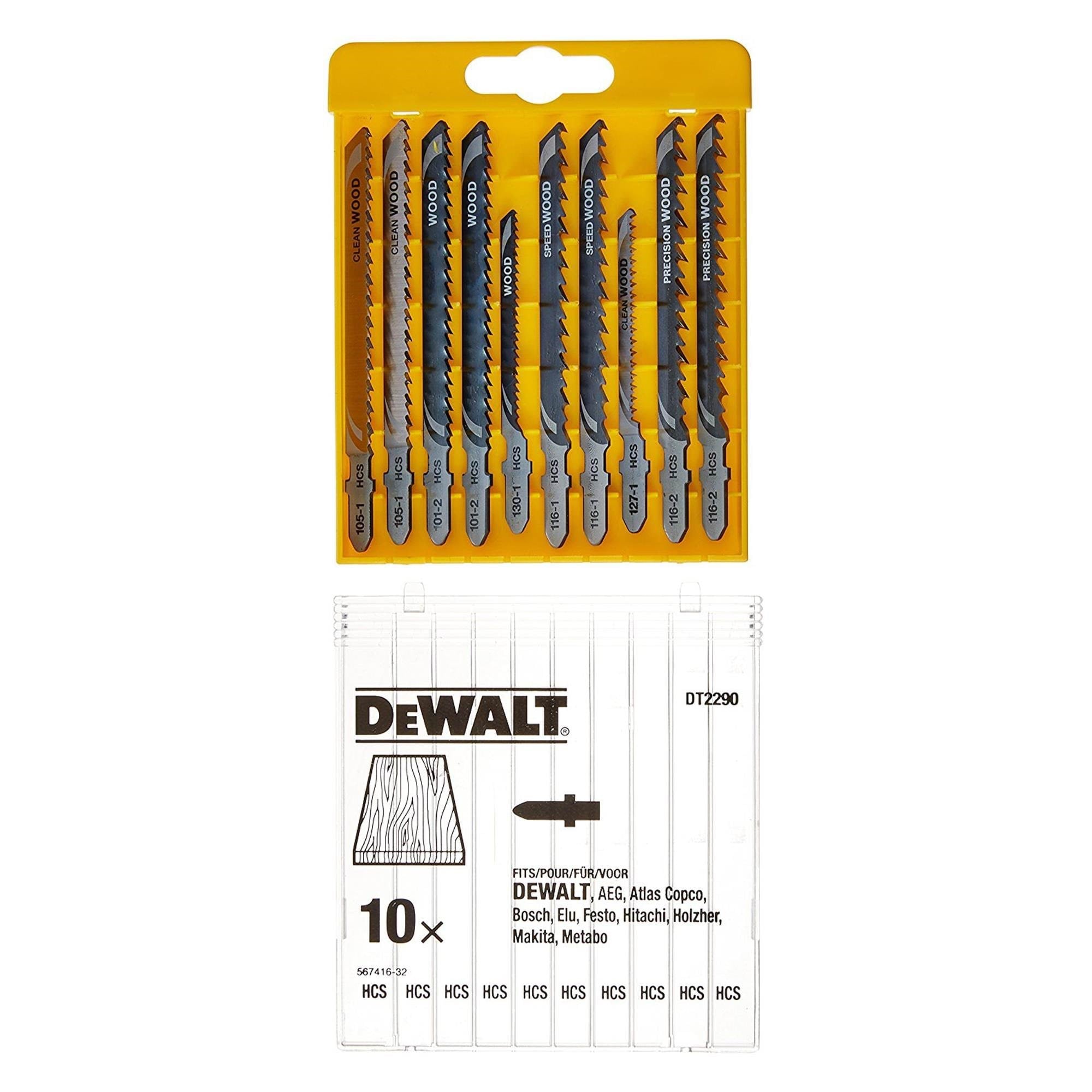 Dewalt Jigsaw Blade Set - Xpc 10 Piece Set - Wood Cutting - Stichsaegen
