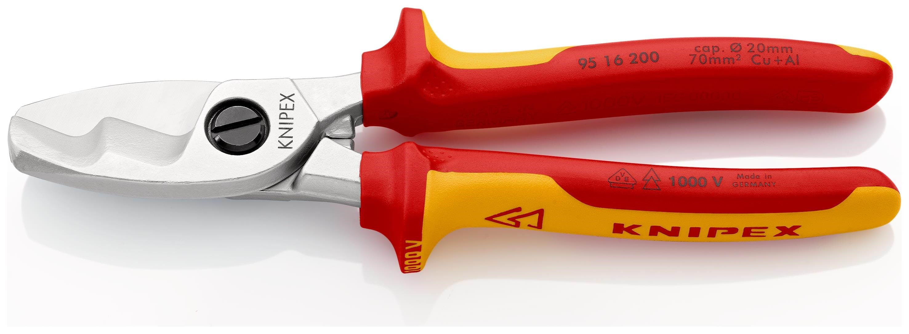 Knipex Kabelscheren, Mit Doppelschneide - Werkzeuge Fuer Elektrische Arbeiten