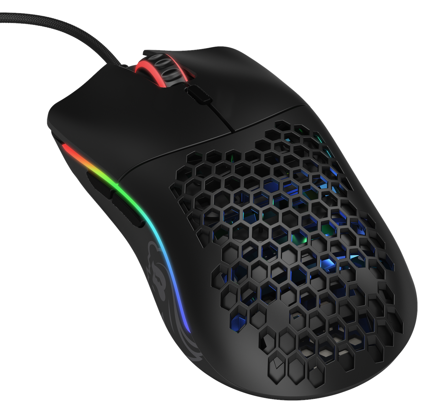 Glorious PC Gaming Race Model O - Matt Schwarz - Gaming Maus (Schwarz Mit Rgb) Go-black