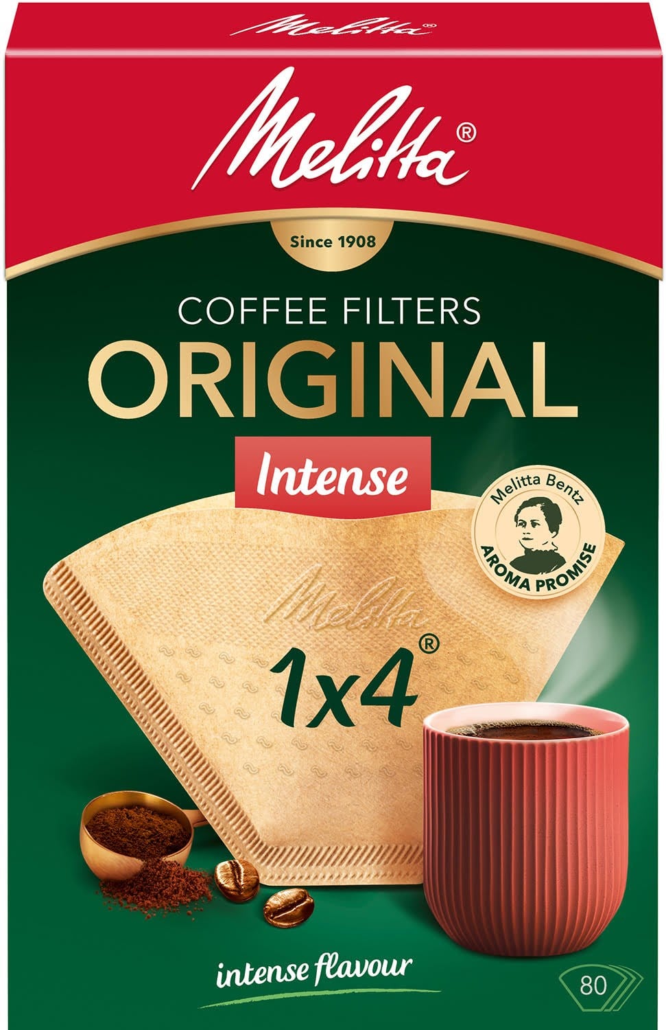 Melitta Coffee Filter Original Intense 1x4 - 80 Pcs - Kaffeezubereitung