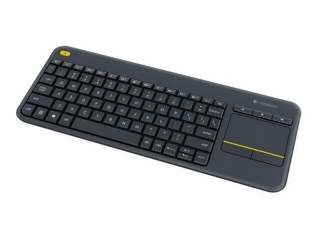 Logitech K400 Plus Ergonomic Wireless Touch - Tastatur - Englisch (US) - Schwarz - Tastaturen