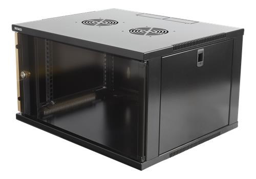 Deltaco 19-5406b - 6U Wall-mount Rack Cabinet - Rack Gehaeuse