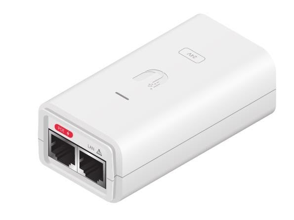 Ubiquiti 24 V DC Poe Adapter 12w - Poe Injektor Poe-24-12w-g-wh
