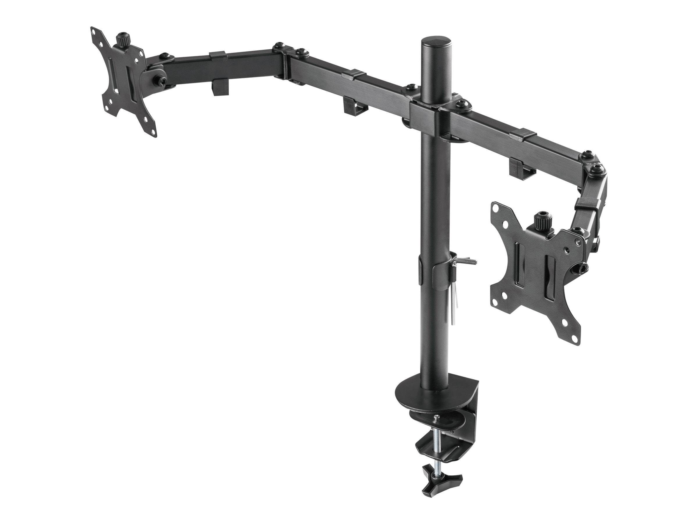 Deltaco Dual Monitor Desk Mount For 13"-32" Screens - Schwarz - Monitorhalterung