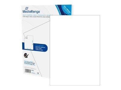 Mediarange - Rectangular Multipurpose Labels - 50 Label(s) - A4 - Papier Fotopapier Und Etiketten Mrink140