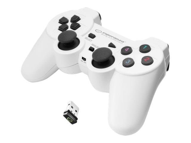 Esperanza Wireless Gamepad Ps3/pc Usb Gladiator White - Wireless Controller - PC - Gaming Zubehoer