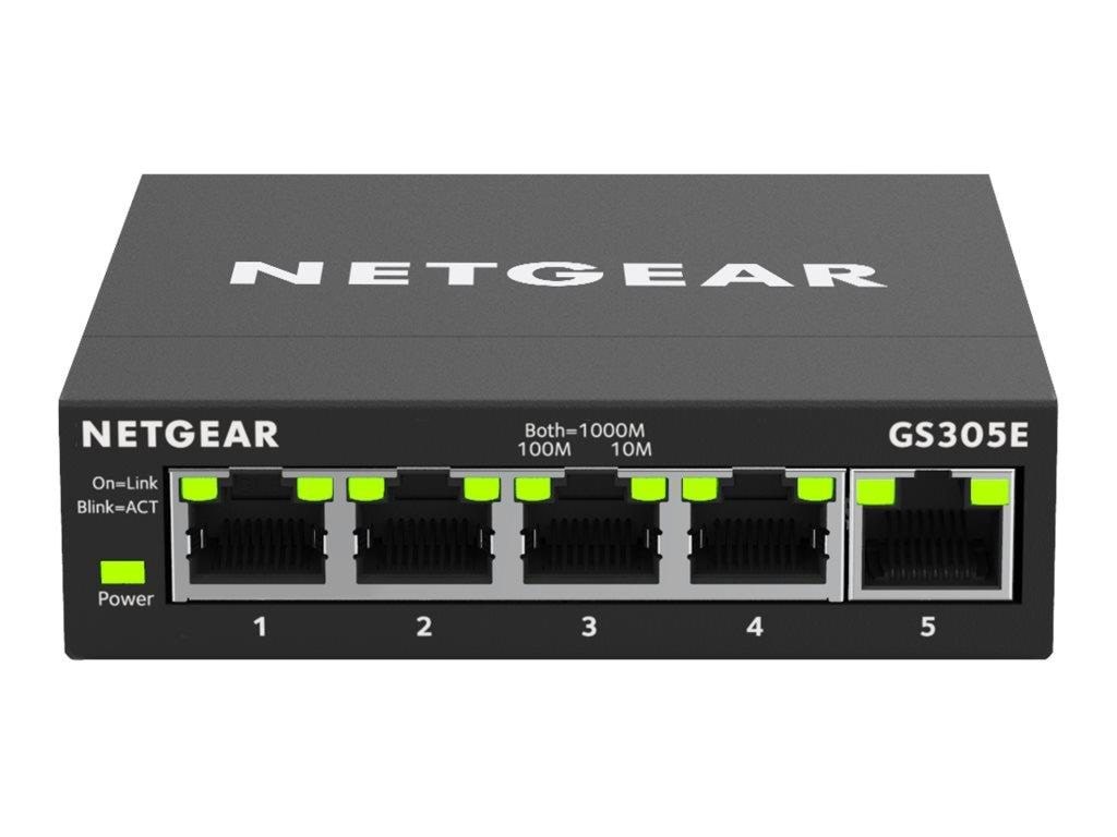 Netgear Gs305e 5-port Gigabit Ethernet Soho Plus Switch - Switches Gs305e-100pes